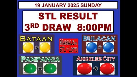 STL PAMPANGA January 05,2024 3rd draw result .